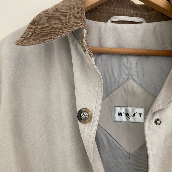 Vintage Corduroy Collar Plaid Lined Chore Coat (Sm-M) - Picture 3 of 4